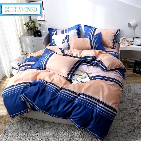 

bedding sets .wensd fashion contracted duvet quilt cover set 3-4pcs/set flat bed covers and bedspreads soft cotton bedclothes