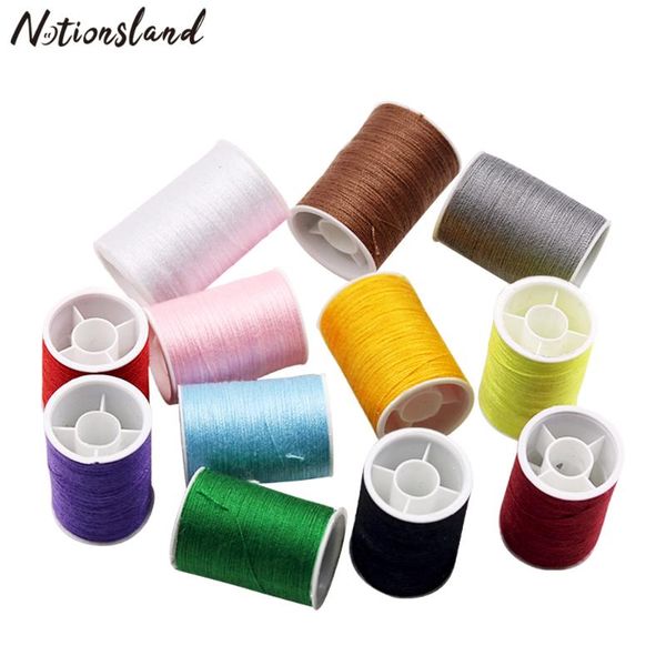 

12pcs/set sewing embroidery threads polyester threads for diy craft garment needlework supplies sewing accessories, Black
