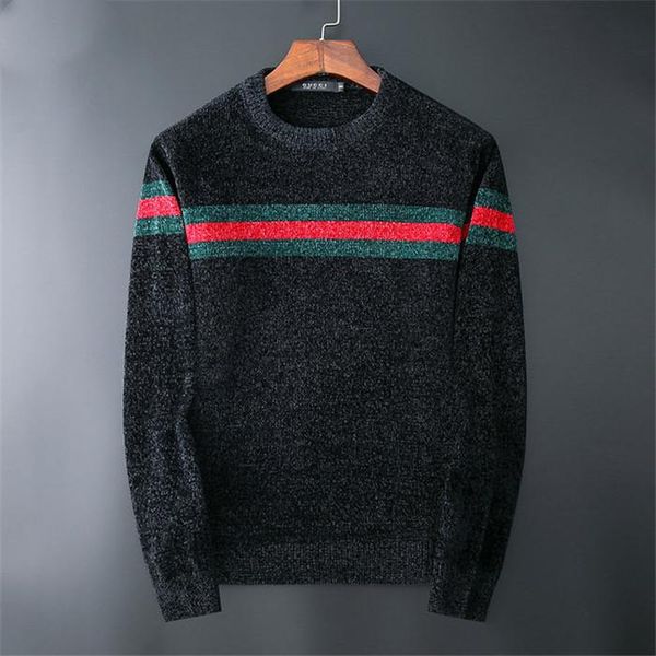 

20s new arrival men women pullover sweater fashion spring autumn recreational print mens casual clothes stylist sweater, White;black