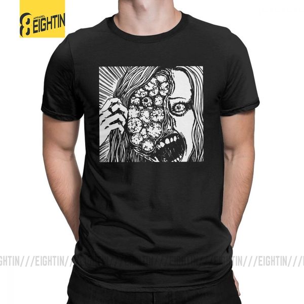

junji ito t shirts anime manga japan weeaboo otaku horror t-shirt men short sleeve stylish tee shirt purified cotton normal