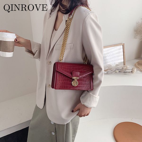 

женская мода плеча мешки малый crossbody сумка ретро для дамы solid крокодил pattern pu красный белый черный коричневый