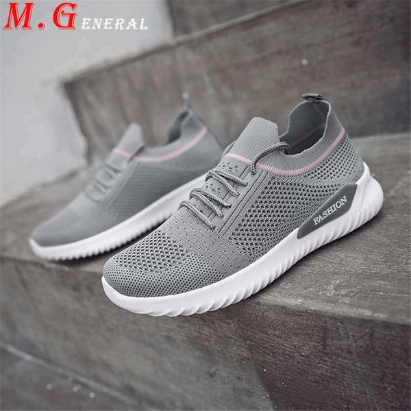 

low women's summer shoes fashion weaving woman casual sneaker breathable sock shoes for women big size slip on c56, Black