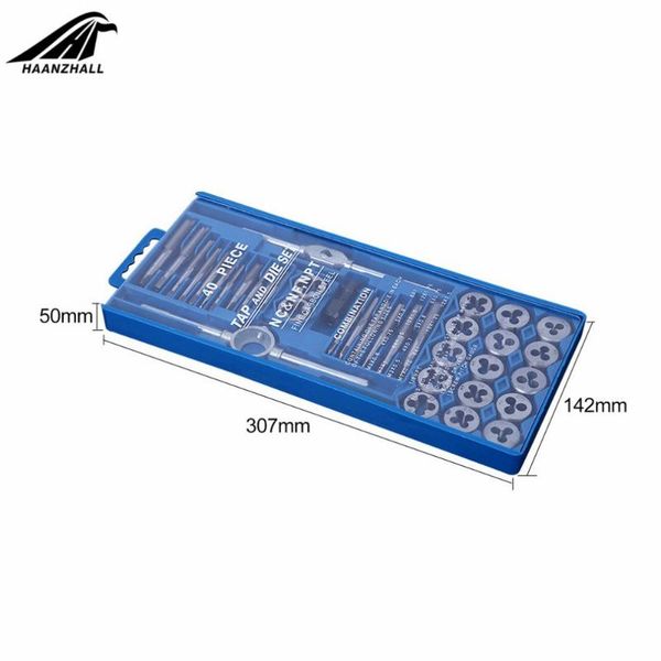 

20 / 40шт кран умереть установить m3-m12 винт метрическая резьба метчики ключ dies diy комплект ключ винт многопоточности ручной инструмент