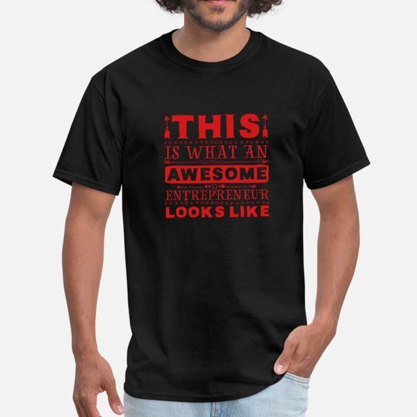 

entrepreneur t shirt men print tee shirt crew neck trend anti-wrinkle funny spring novelty shirt