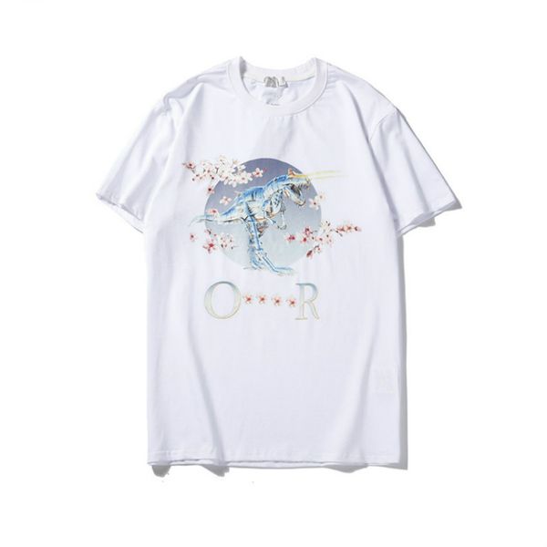 

mens t shirts short sleeve round neck printed picture summer shirts cherry blossoms fashion casual women t shirt size -2xl, White;black