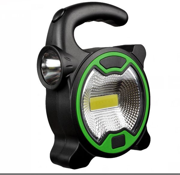 

cob work lamp led portable lantern waterproof emergency portable spotlight rechargeable for camping light