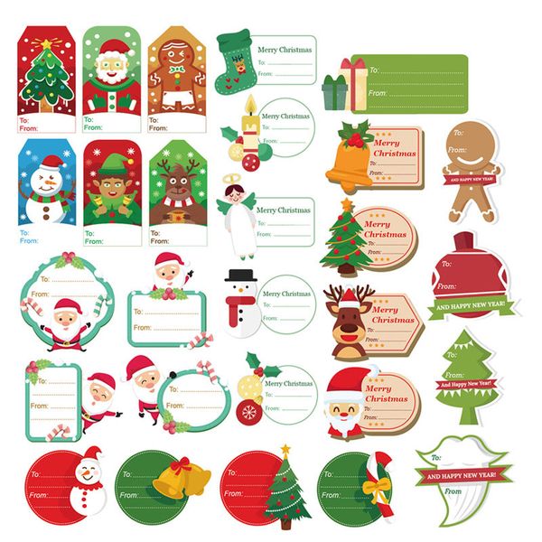 

christmas message sticker christmas diy gift box christmas decorations sticker xmas party decorations xmas sticker 23*30cm 2 style xd23867