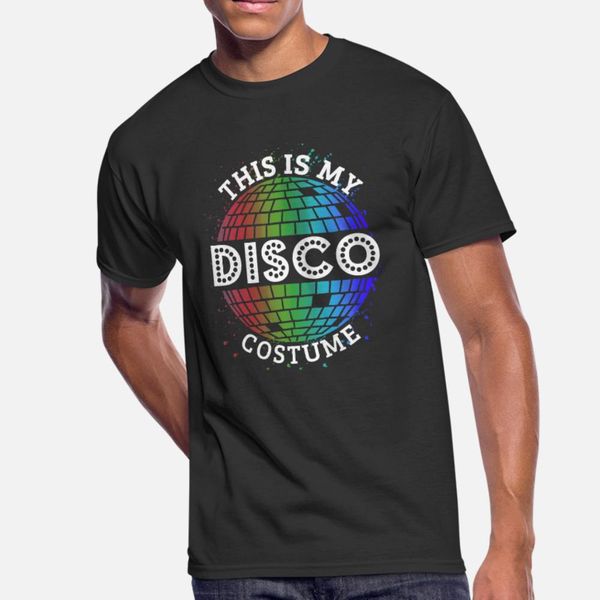 

disco costume funny t shirt men knitted 100% cotton round neck outfit interesting building summer style natural shirt