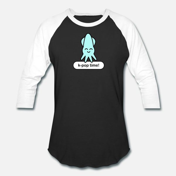 

cute squid k pop time t shirt men printing short sleeve round neck original interesting breathable spring autumn cool shirt