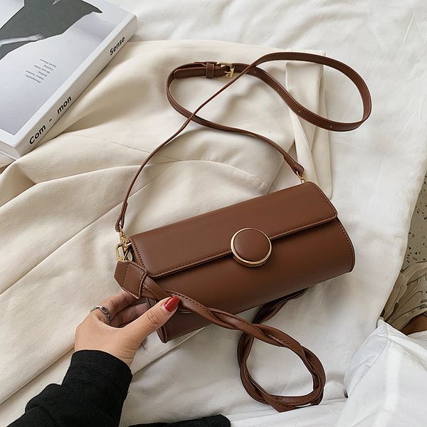 

casmor flag bag women 2020 new fashion influencer crossbody bags pu solid color round decoration square weave shoulder bags