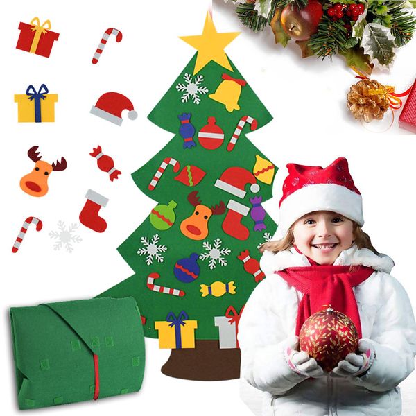 

diy articifical felt wall hanging ornaments navidad decoration new christmas tree home gifts for xmas party decor year kids