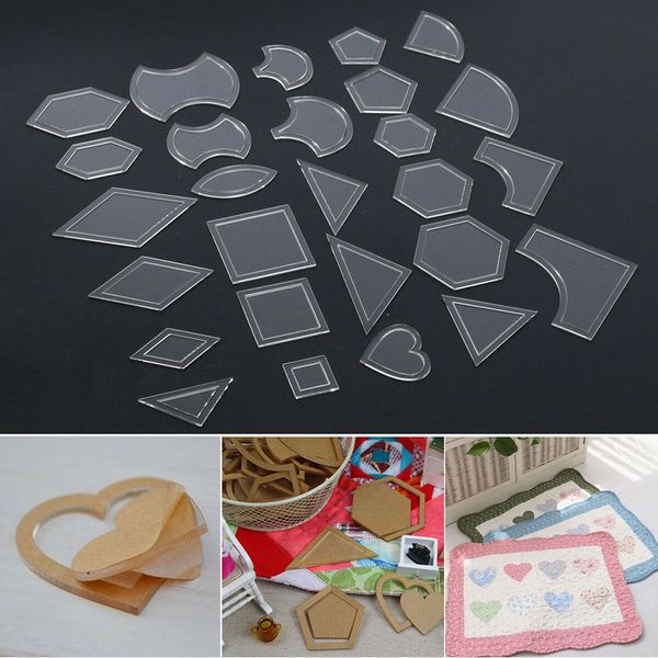 

27 набор ткани для шитья craft kit лоскутное шаблоны mixed акриловая линейка diy инструмента