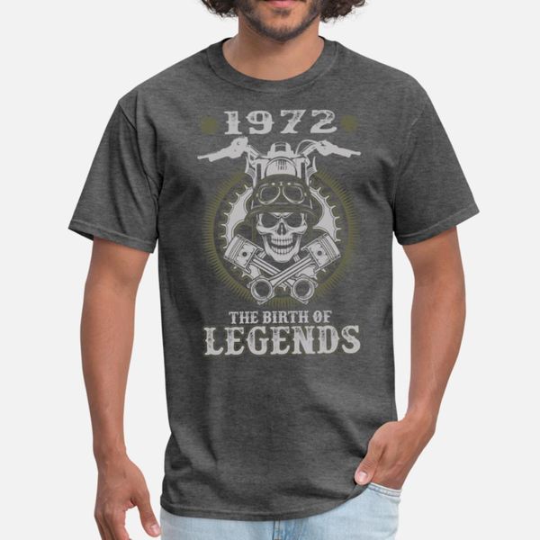 

biker 1972 the birth of legends awesome t sh t shirt men customize short sleeve round collar loose funny spring autumn outfit shirt