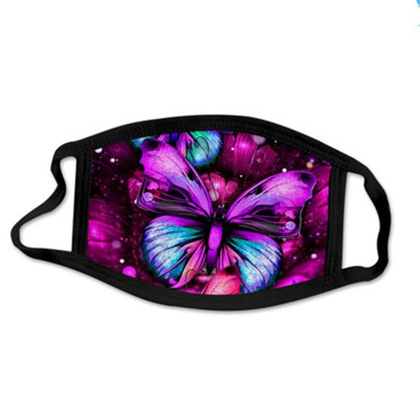 

floral print funny face mask reusabled cartoon print cubrebocas color rosa ultraviolet proofs washable running riding bike beidien#924