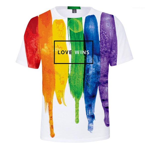 

sleeve tshirt fashion les and gay designer lgbt couples tshirt iris color pattern print short, White;black