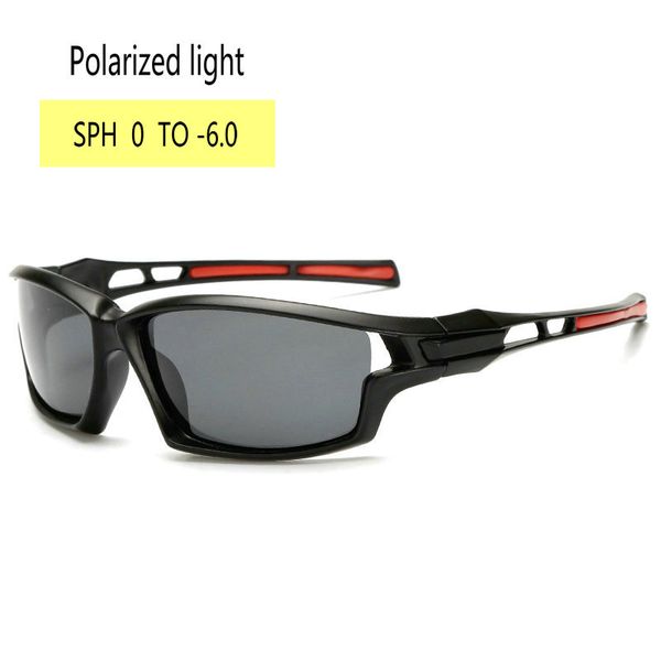 

diopter finished myopia polarized sunglasses sports nearsighted glasses fashion prescription square men's driving goggle fml, White;black