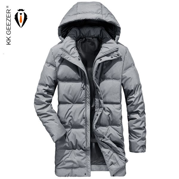 

winter jackets down men long big size thick warm new windbreak duck 90% parkas snow coat padded parka waterproof overcoat, Black;white