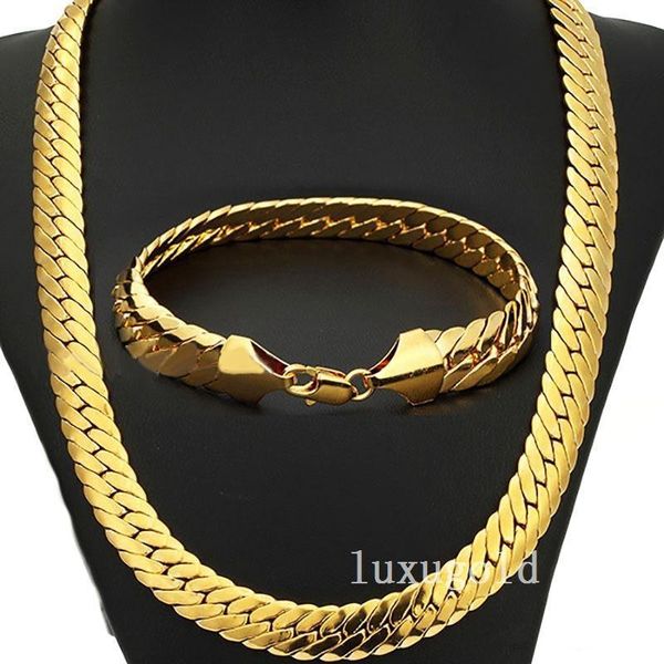 

statement jewelry set for men heavy charming necklace bracelet set 10mm hip hop miami rope rapper snake bone chain, Silver