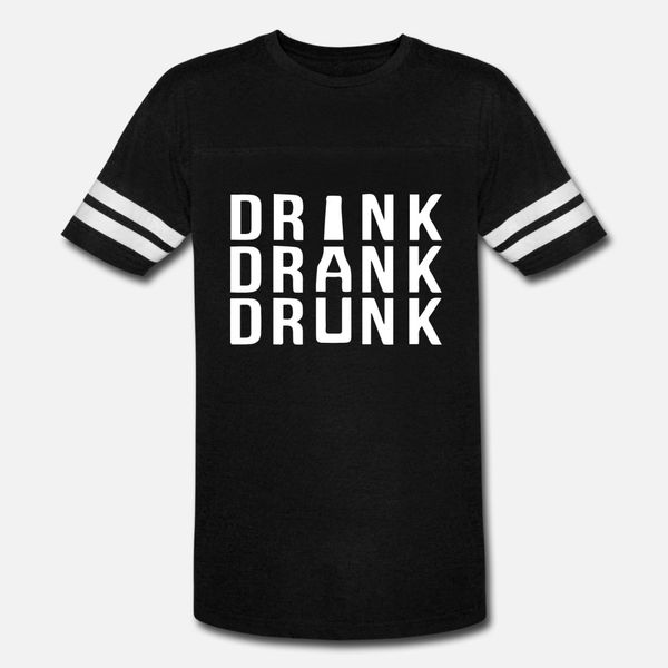 

drink drank drunk t shirt men design 100% cotton s-3xl letters crazy comfortable summer letter shirt