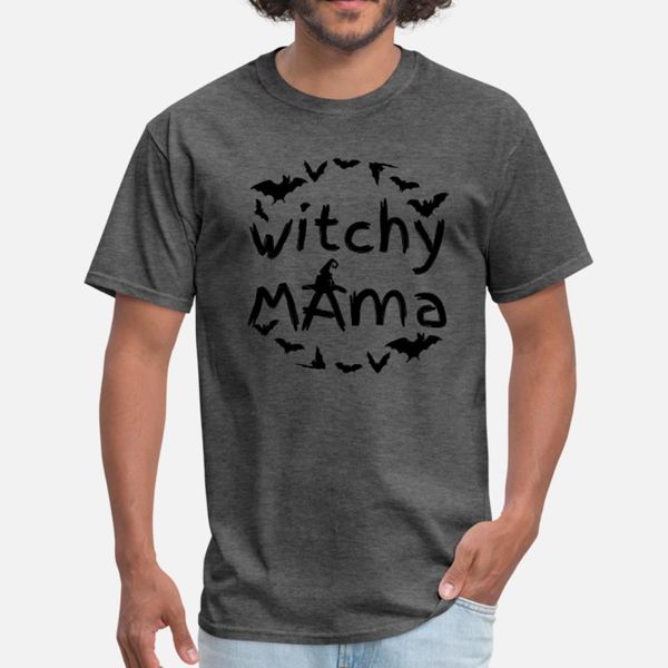 

witchy mama funny witch mom gift t shirt men create tee shirt o-neck solid color crazy building summer original shirt