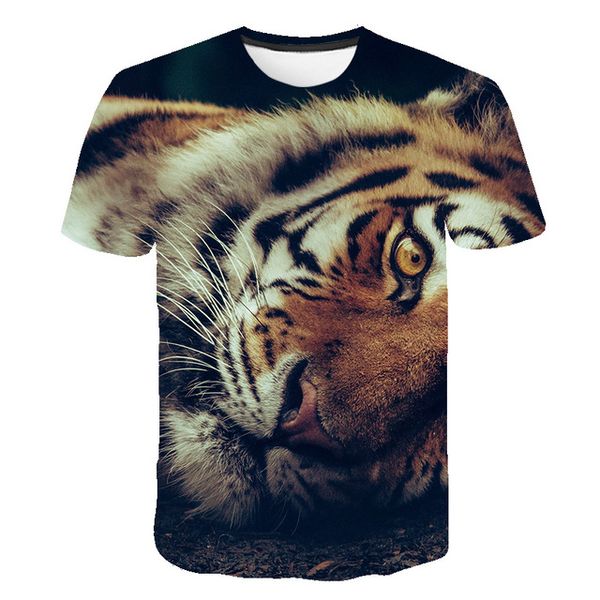 

3d new tiger animal 3d print shirts comics plus size harajuku men clothing