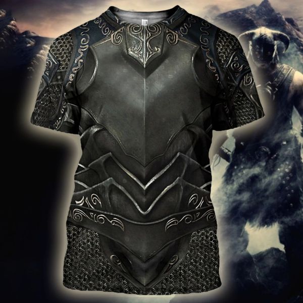 

knight medieval armor men knights templar summer 3d print shirts humor harajuku kawaii men clothing