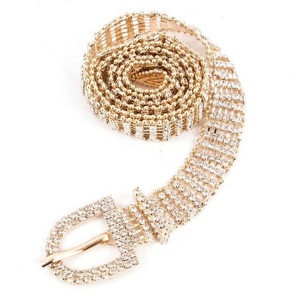 

elling bling full rhinestone women metal belts waist chain crystal waist belt adjustable silver gold jean dress belt cinch, Black;brown
