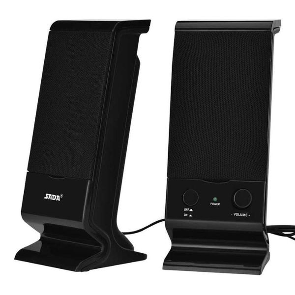 

sada v-112 portable mini usb 2.0 bass combination speaker subwoofer usb wired computer speakers for mp3 cellphone lappc