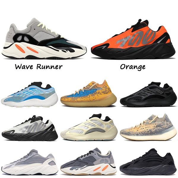 

selling 2020 mens 700 running shoes kanye orange blue oat magnet outdoor trainers tennis sport shoes static reflective west sneakers
