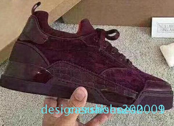 

factory direct casual shoes aurelien sneakers flat women,men red bottom shoes perfect quality casual outdoor trainer perfect gift 14 d01, Black