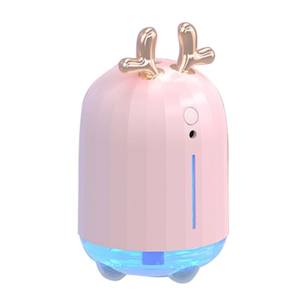 

260ml air humidifier aroma essential oil diffuser for home car usb fogger mist maker with led night lamp pink