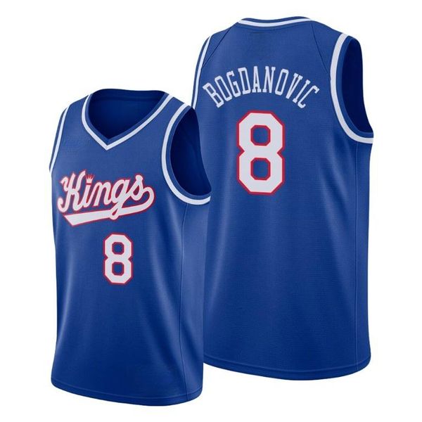 

sacramento kings bogdan bogdanovic men city basketball jersey, Black