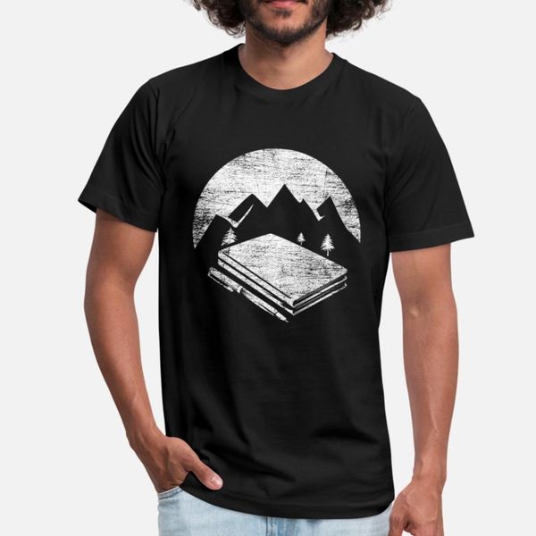 

pen and paper t shirt men printing short sleeve round neck vintage graphic humor spring autumn pattern shirt