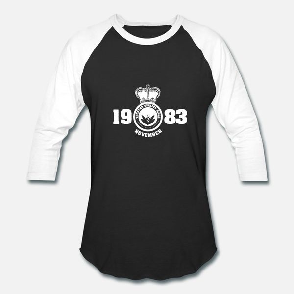 

november 1983 birthday gift t shirt men print short sleeve round collar leisure interesting casual summer style unique shirt