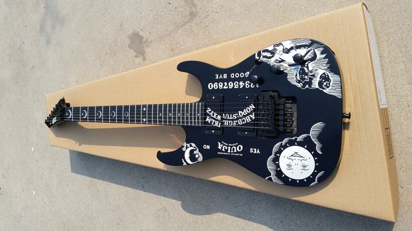 24-Bund-Gitarre mit Sterneinlage, Griffbrett aus Ebenholz, China, maßgefertigt, wunderschön und wunderbar cool