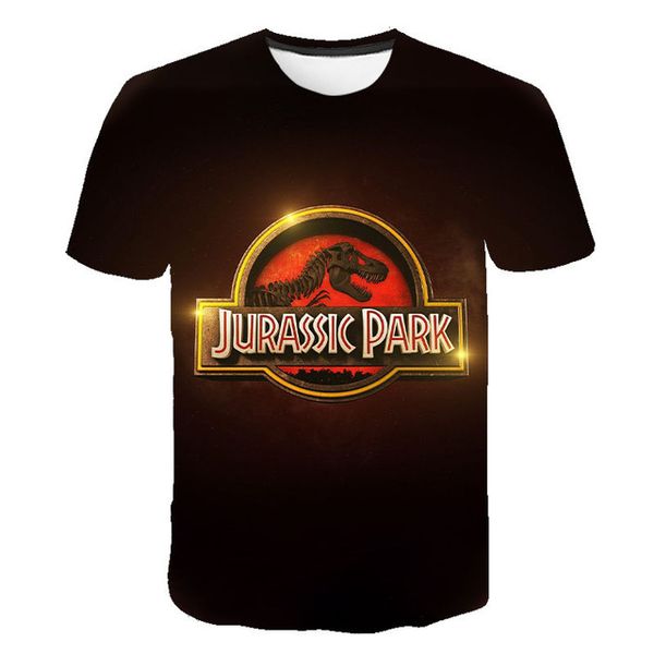 

new jurassic park jurassic world boy girl cool 3d print shirts horror plus size plus size men clothing