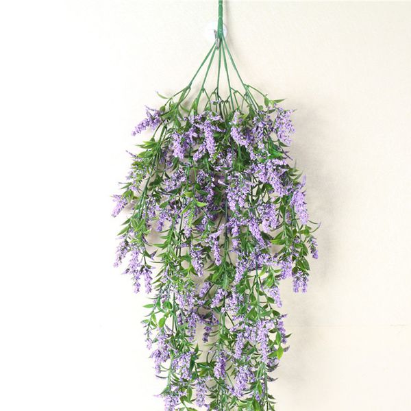 

wall hanging ivy leaves simulation lavender plants artificial flower vine stamen
