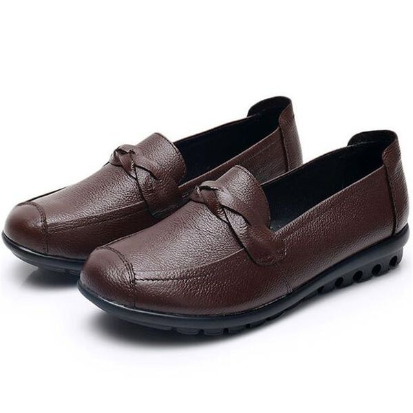 

горячие 2020 новой весна высокого качества из натуральной кожи обуви покрытия одежды плоских туфель сжатых женщин способа вскользь большого, Black