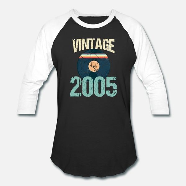 

retro vintage 2005 15-й день рождения запись виниловые тенниска мужчин проектирование хлопка шеи экипажа новизна anti-wrinkle мода весна дос