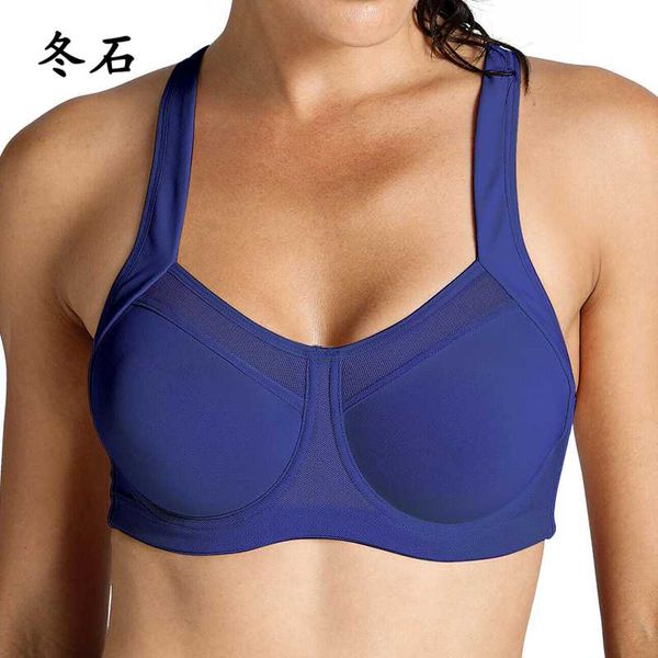 

women's sports bra high impact underwire non padded workout running power back support high impact sports bra 6 colors 32~42 dd, White;black