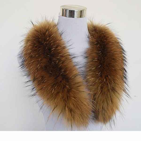 

wholesale- 2019 winter scarf women fashion solid 80cm large true 100% raccoon fur collar real genuine shawl wrap great qs-103, Blue;gray