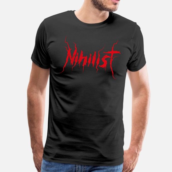 

black metal nihilist occult gothic grunge satan t shirt men printed tee shirt round collar vintage fit new style summer style leisure shirt