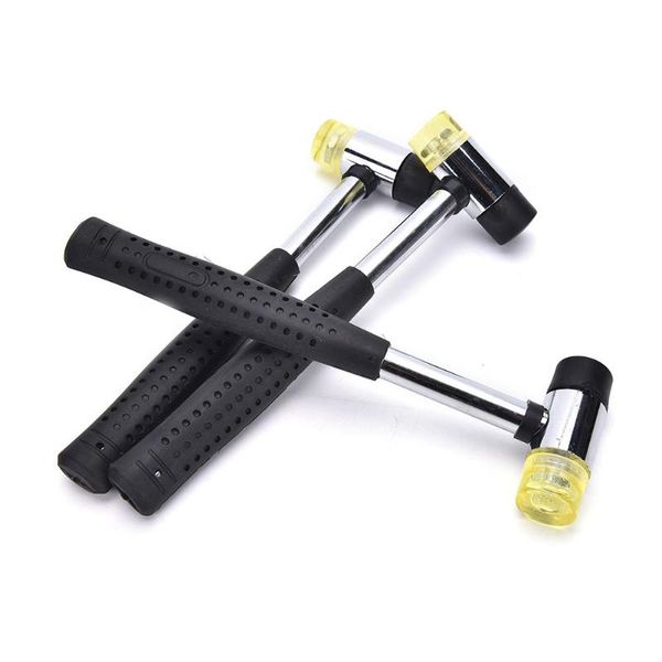 

10mm 25mm mini double faced household rubber hammer domestic nylon head mallet hand tool for jewelry / craft / diy
