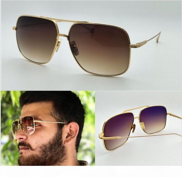 

new luxury sunglasses 05 men design metal vintage sunglasses fashion style square frame uv 400 lens with original case, White;black