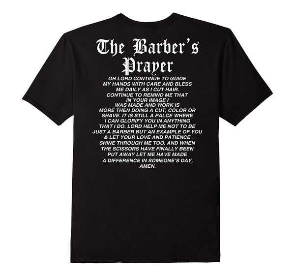 

2019 fashion the barber's prayer tee shirt