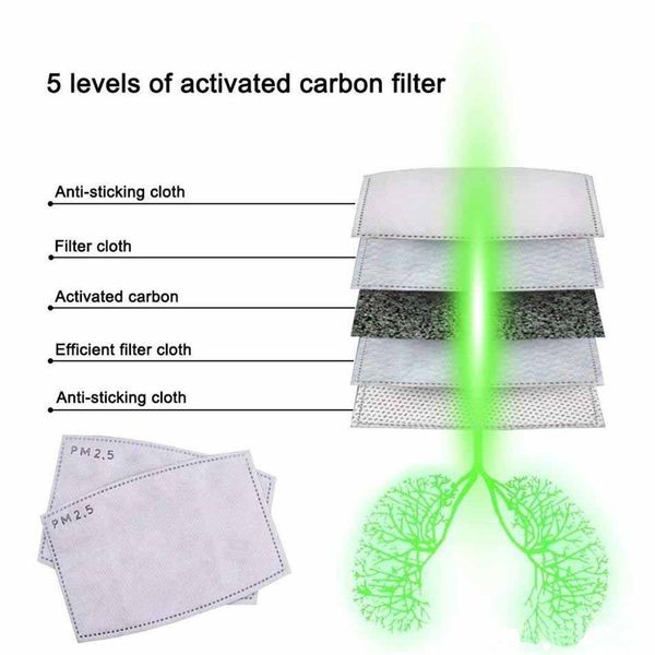 

new in stock pm2.5 filter paper anti haze mouth mask anti dust mask activated carbon filter paper health care