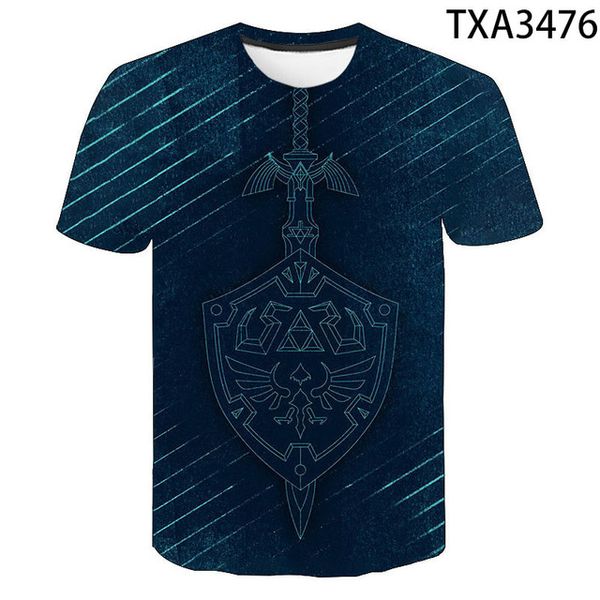 

new zelda clothing wild street anime trend quality 3d print shirts comics plus size hippie men clothing