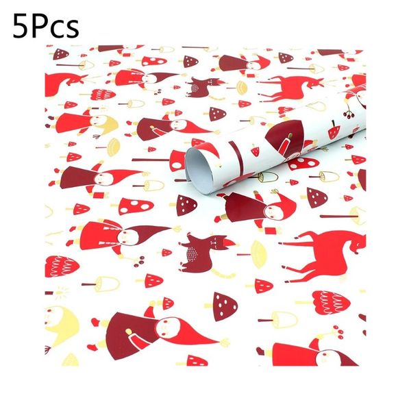 

gift wrap 5pcs waterproof christmas wrapping tissue paper diy present box packaging q39b