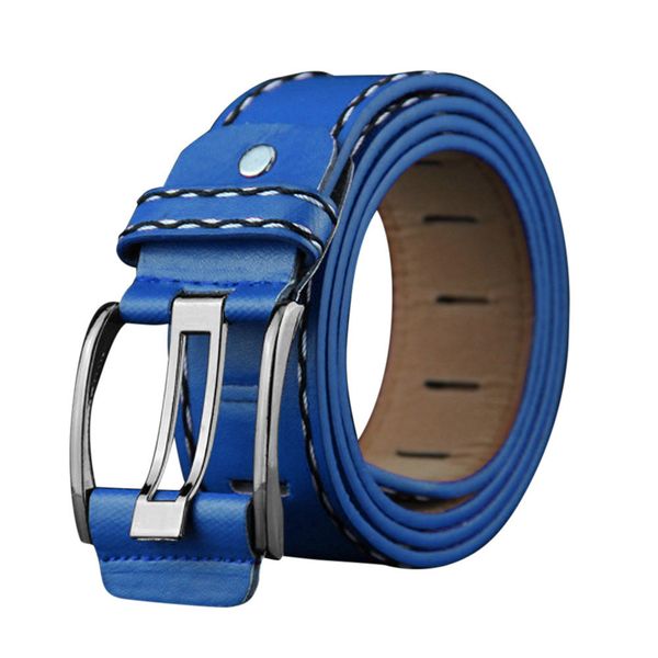 

belt for fashion men women leather smooth girdle buckle waistband leisure belt strap suit pants jeans adjustable, Black;brown