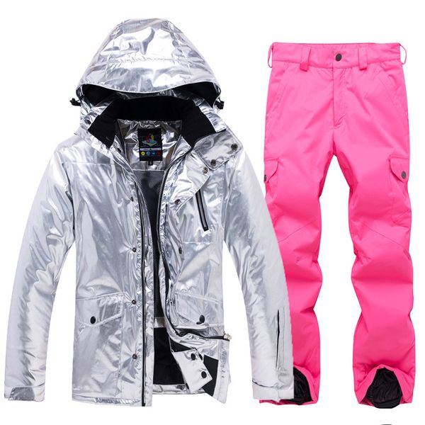 

skiing jackets winter snow jacket women ski suit female and pants windproof waterproof colorful clothes cool snowboard sets